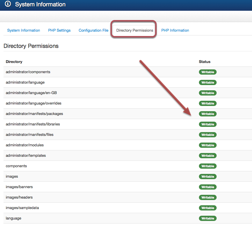 joomla-system-information